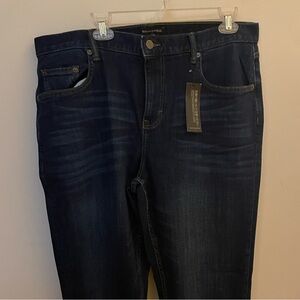 NWT Banana Republic Men's Deep Indigo Stretch Jeans 35x32